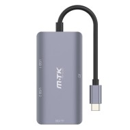 MTK TG7193 Grey Type-C To 2 USB 3.0/SD/TF/CF Card Reader