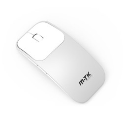 Rato Wireless Mtk Tg7202 Cinza 5d 2.4ghz Branco