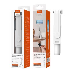 Selfie Stick Mtk Te5024 White Bluetooz With Tripe