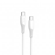 MTK TB1450 White 60W/3A/0.5m USB Type-C To Type-C Data Cable