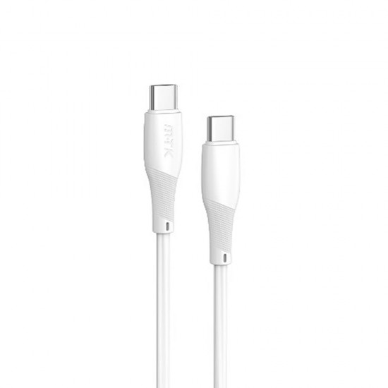 MTK TB1450 White 60W/3A/0.5m USB Type-C To Type-C Data Cable