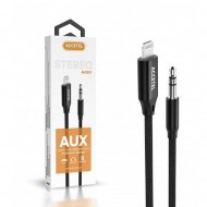 Accetel AU203 Black Iphone 8/X/11/12/13/14 Lightning To Headphone Jack 3.5MM Aux Audio Cable