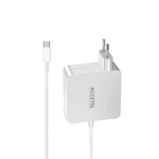 Carregador De Portátil Accetel Pca-123 Branco Type-C 61w