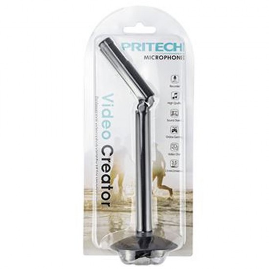 Pritech PBP-423 Black 3.5mm Microphone