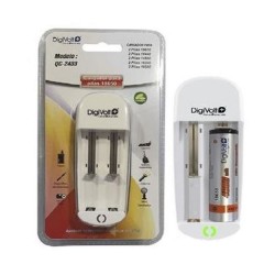 Battery Charger Digivolt QC-2433 White For 2 Batteries 18650/10440/14500/16340/18500