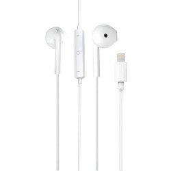 Auricular New Science TD-46 Blanco 1.2m Para Iphone Con Bluetooth