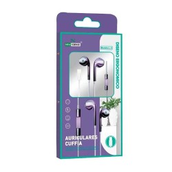 Auricular New Science L-6 Violeta Para Iphone Con Microfono