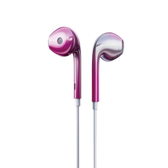 New Science L-6 Pink Headphones For Iphone With Microphone