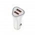 New Science SLD-C07 White 3.0A/40W/2 USB Cigarette Lighter Adapter