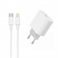 Carregador 240v New Science Sld-T80 Branco 20w 3.4a Para Iphone Usb-C Carga Super Rápida