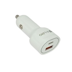 G-Leko DC-26 White 20W/24V/USB And Type-C Car Adapter