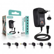 Carregador Universal Accetel Pca30w Preto Com Usb Port