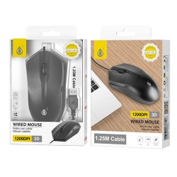 Ratón Con Cable USB One Plus G5059 Negro 1200 DPI 1.25m