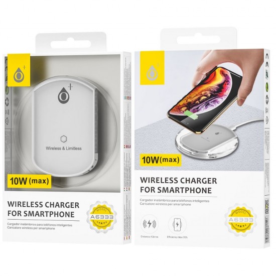 Carregador Wireless One Plus A6333 Branco 10w Carregador Wireless One Plus A6333 Branco 10w