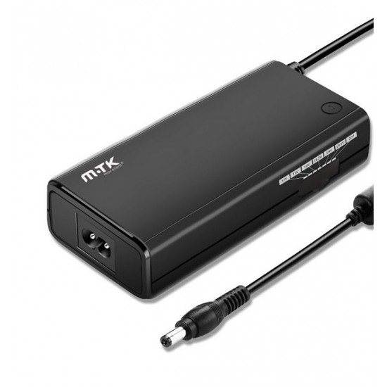 Mtk AT718 Black Universal 10 Connectors 90W 120cm Laptop Charger