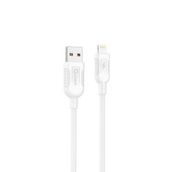 Qcharx Lisbon White 3A 1m Data Cable For Iphone