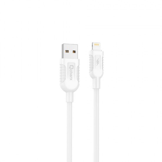 Qcharx Lisbon White 3A 1m Data Cable For Iphone