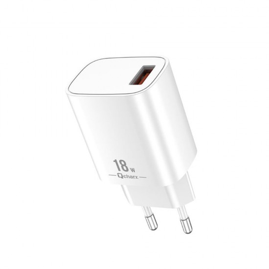 Qcharx Artemisia White 18W 3A USB Adapter