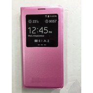 Capa Flip Cover Com Janela E Desenho Nokia 3 Rosa