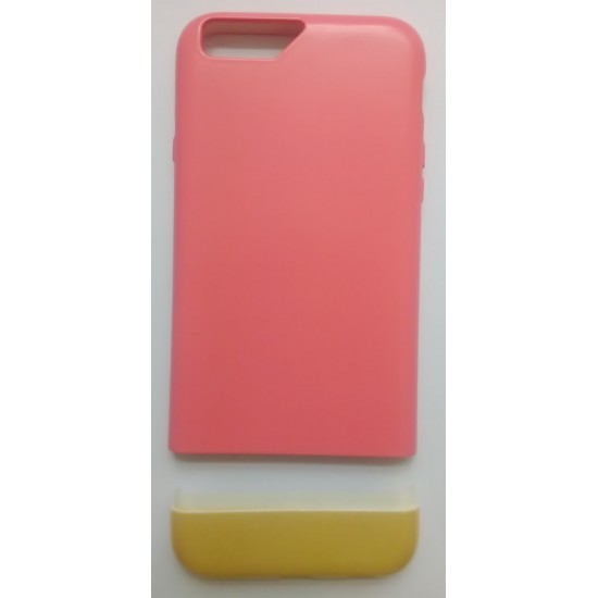 Capa Silicone Apple Iphone 6 Plus Rosa