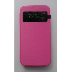 Capa Flip Cover Com Janela Samsung Galaxy S4 I9500 Rosa
