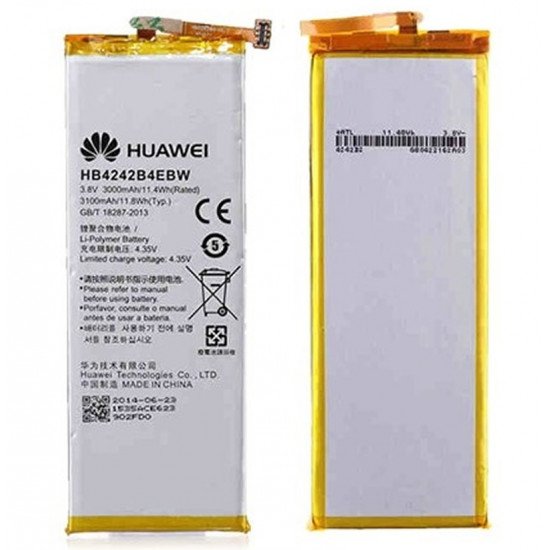 Bateria Huawei Honor 6/H60-L01/Honor 4x/Hb4242b4ebw 3000mah 3.8v 11.4wh