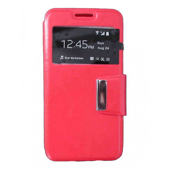 Flip Cover Janela Para Samsung Galaxy S6 / G920 Red