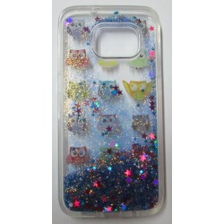 Capa Silicone Gel Liquido Glitter Samsung Galaxy S7 G930