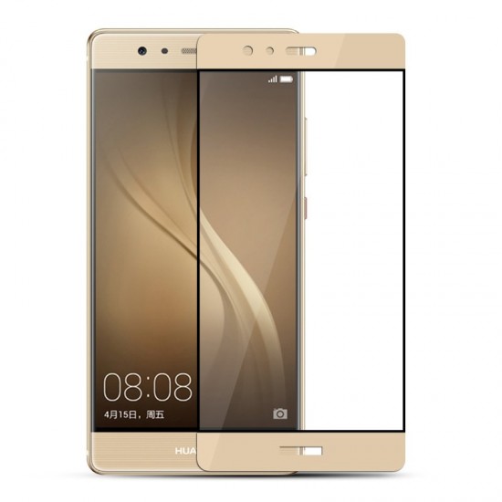 Película De Vidro 5d Completa Huawei P9 Dourado