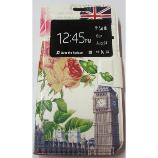 Capa Flip Cover Com Janela Samsung Galaxy S5 I9600 Com