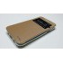 Capa Flip Cover Com Janela Huawei P9 Dourado