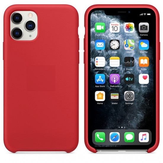 Capa Silicone Gel Apple Iphone 12 Pro Max Rojo