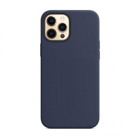 Capa Silicone Apple Iphone 12/12 Pro Azul