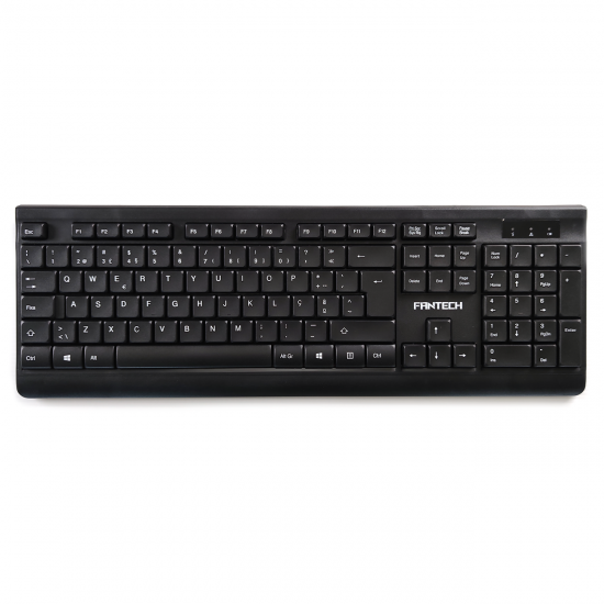 Teclado Com Rato Fantech 1905 Preto Mute Button Design, Business Office E Ergonomic Design