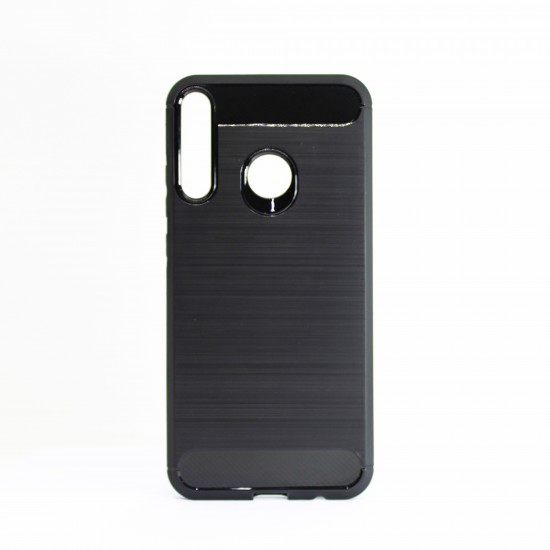 Capa Silicone Gel Carbon Huawei P40 Lite E / Y7p Preto