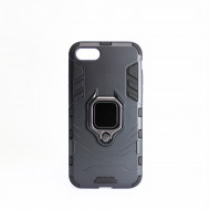 Capa Silicone Anti-Choque Armor Carbon Apple Iphone 7 / 8 / Se 2020 Preto Ring Armor Case
