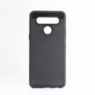 Capa Silicone Gel Carbon Lg K41s Preto