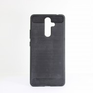 Carbon Cover Nokia 7 Plus Black