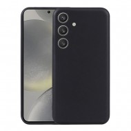 Samsung Galaxy S24 Fe Black Silicone Case With Camera Protector