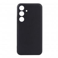 Samsung Galaxy S24 Fe Black Silicone Case With Camera Protector