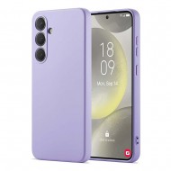 Samsung Galaxy S24 Fe Lilac Silicone Case With Camera Protector
