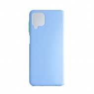 Capa Silicone Dura Samsung Galaxy A12 / A125 Azul