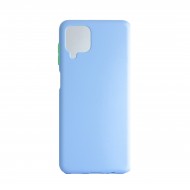 Capa Silicone Dura Samsung Galaxy A12 / A125 Azul