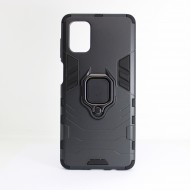 Capa Silicone Anti-Choque Armor Carbon Samsung Galaxy M51 Preto Ring Armor Case