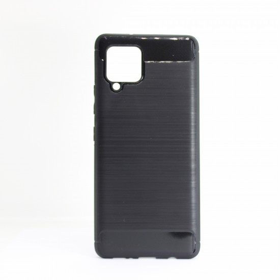 Capa Silicone Gel Carbon Samsung Galaxy A42 5g Preto