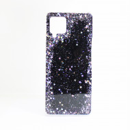 Capa Silicone Gel Liquido Glitter Samsung Galaxy A42 5g / A426 Preto
