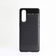 Capa Silicone Gel Carbon Oppo Reno 3 Pro 5g Preto