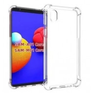 Capa Silicone Dura Anti-Choque Samsung Galaxy A01 Core Transparente
