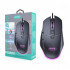 Mouse With Cable Usb Accetel Pcm291 Black Cable 1.8met. 4 Led Colores