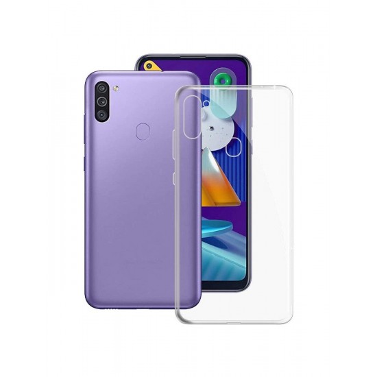 Capa Silicone Dura Samsung Galaxy A11 / M11 Transparente Capa Silicone Dura Samsung Galaxy A11 / M11 Transparente